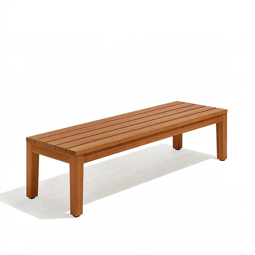 Gartenbank 180 x 40 x 45 cm Holz Braun mit Lattenfläche