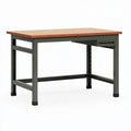 Werkbank 120 x 60 x 85 cm mit Holzarbeitsplatte Stahlgestell und Schublade